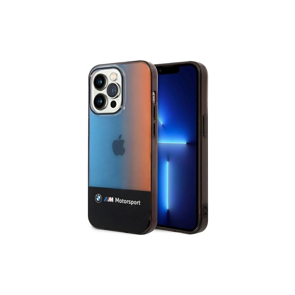 Hurtownia GSM - Etui BMW BMHCP14X22HMGK Apple iPhone 14 Pro Max czarny/black Half Tricolor - BMW376 - {ean13} - Hurt