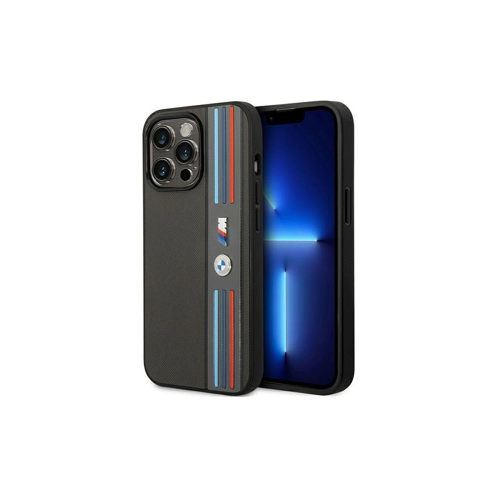 Hurtownia GSM - Etui BMW BMHCP14X22PPMA Apple iPhone 14 Pro Max šedý/grey Tricolor M Collection - BMW378 - {ean13} - Hurt