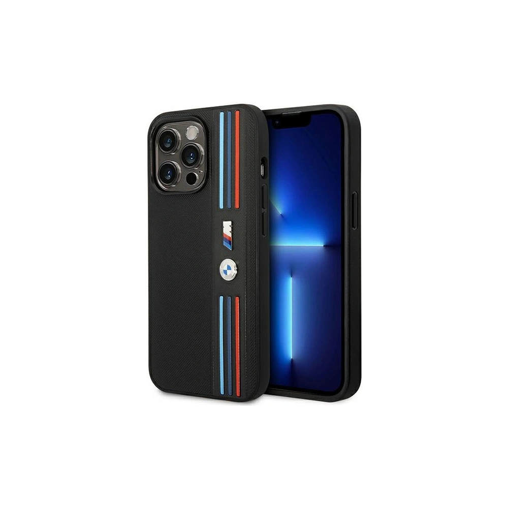 Hurtownia GSM - Etui BMW BMHCP14X22PPMK Apple iPhone 14 Pro Max černý/black Tricolor M Collection - BMW379 - {ean13} - Hurt