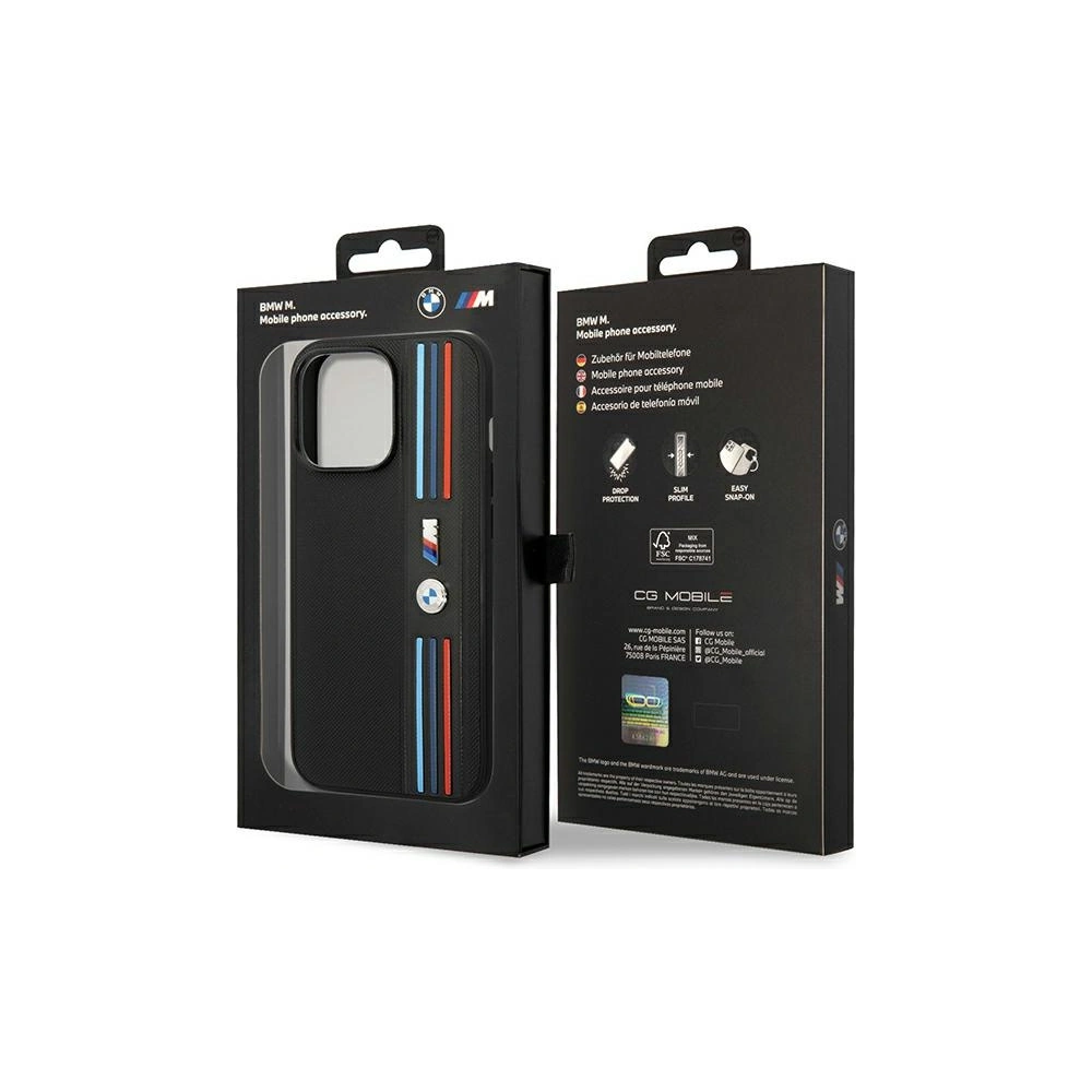 Hurtownia GSM - Etui BMW BMHCP14X22PPMK Apple iPhone 14 Pro Max černý/black Tricolor M Collection - BMW379 - {ean13} - Hurt