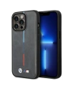 Etui BMW BMHCP14X22PVTA Apple iPhone 14 Pro Max šedý/grey prošívaný trikolóra