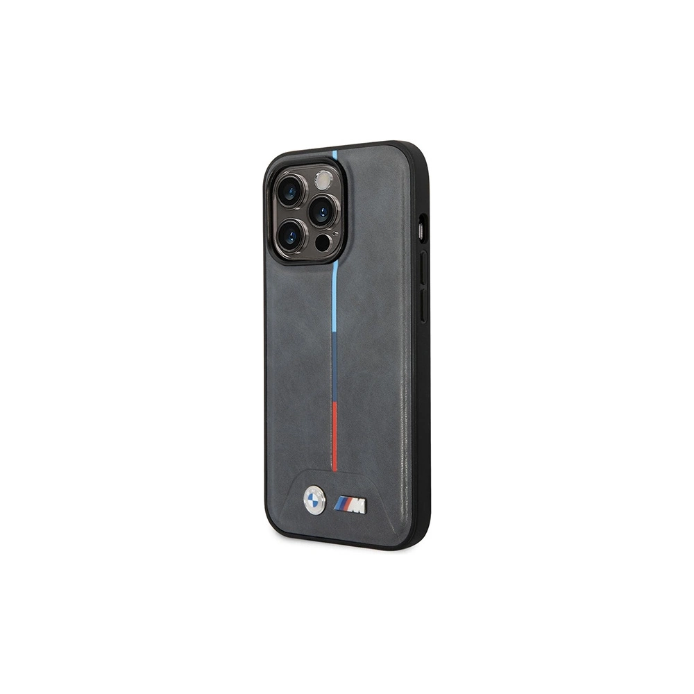 Hurtownia GSM - Etui BMW BMHCP14X22PVTA Apple iPhone 14 Pro Max šedý/grey prošívaný trikolóra - BMW380 - {ean13} - Hurt