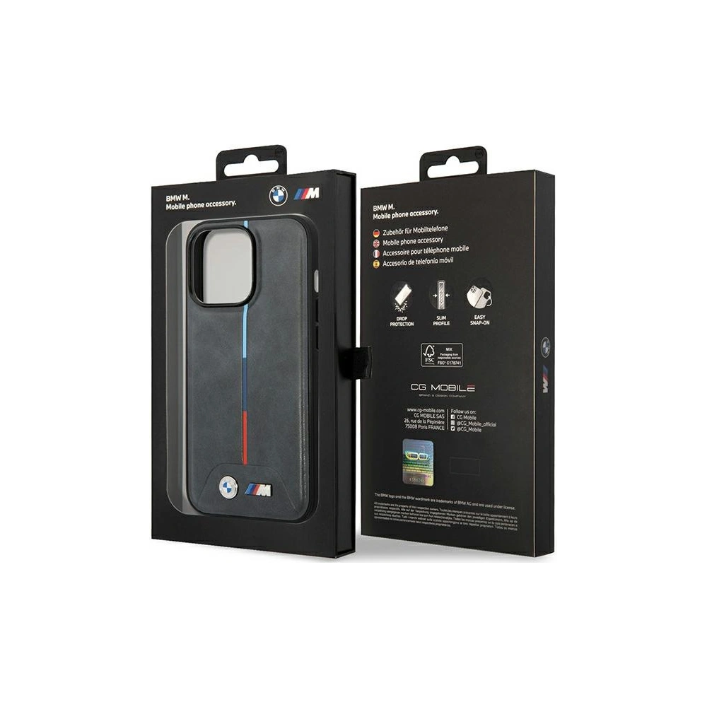 Hurtownia GSM - Etui BMW BMHCP14X22PVTA Apple iPhone 14 Pro Max šedý/grey prošívaný trikolóra - BMW380 - {ean13} - Hurt