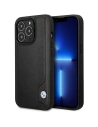 Etui BMW BMHCP14X22RBDK Apple iPhone 14 Pro Max černý/black hardcase Leather Blue Dots