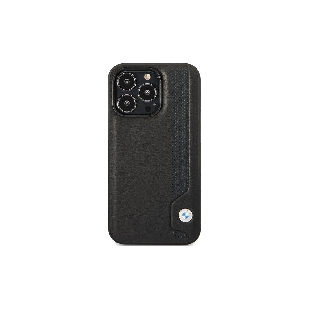 Hurtownia GSM - Etui BMW BMHCP14X22RBDK Apple iPhone 14 Pro Max schwarz/black hardcase Leder Blaue Punkte - BMW381 - {ean13} - Hurt