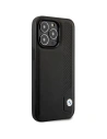 Wholesale BMW BMHCP14X22RBDK Apple iPhone 14 Pro Max black hardcase Leather Blue Dots - BMW381 - {ean13} - Hurt