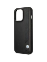 Wholesale BMW BMHCP14X22RBDK Apple iPhone 14 Pro Max black hardcase Leather Blue Dots - BMW381 - {ean13} - Hurt