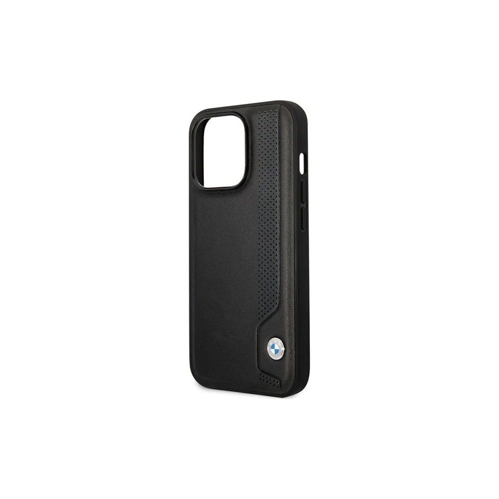 Hurtownia GSM - Etui BMW BMHCP14X22RBDK Apple iPhone 14 Pro Max černý/black hardcase Leather Blue Dots - BMW381 - {ean13} - Hurt