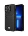 Etui BMW BMHCP14X22RSEPK Apple iPhone 14 Pro Max schwarz/black Leder-Kartensteckplatz