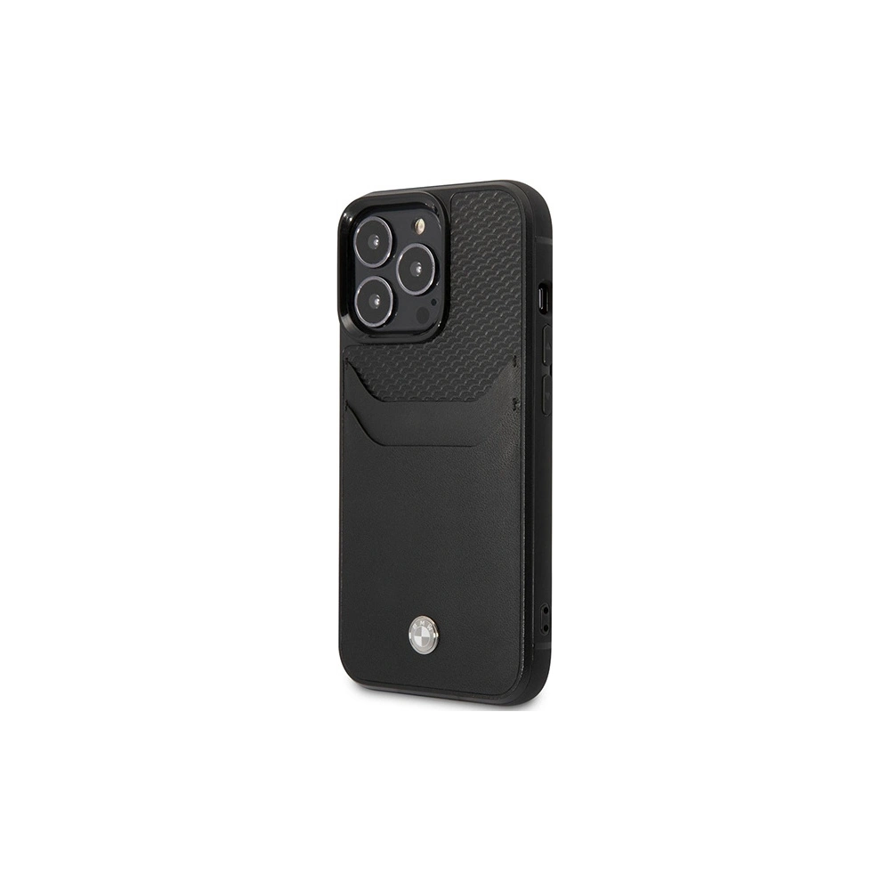 Hurtownia GSM - Etui BMW BMHCP14X22RSEPK Apple iPhone 14 Pro Max fekete/bőr Kártyatartó - BMW383 - {ean13} - Hurt