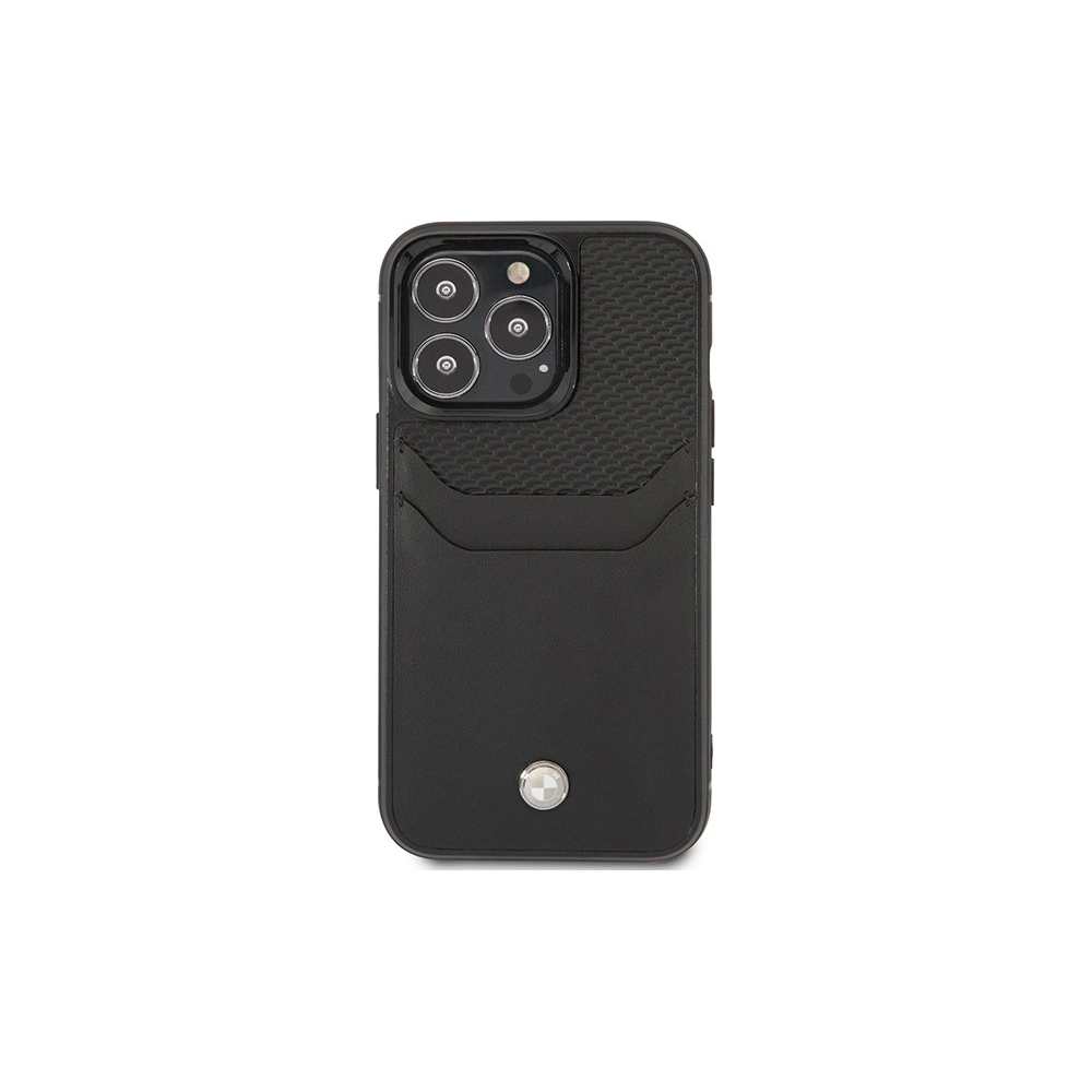 Hurtownia GSM - Etui BMW BMHCP14X22RSEPK Apple iPhone 14 Pro Max fekete/bőr Kártyatartó - BMW383 - {ean13} - Hurt