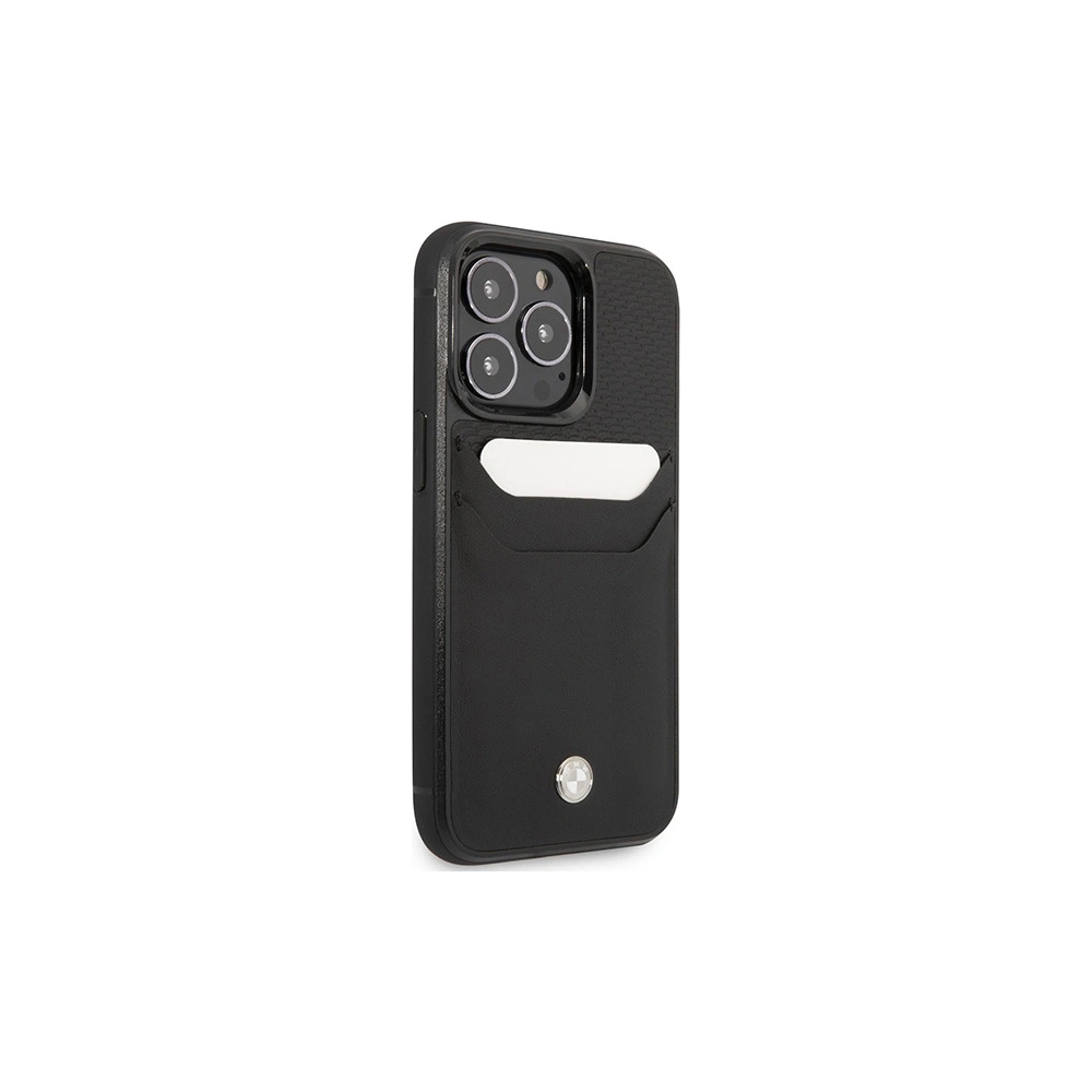 Hurtownia GSM - Etui BMW BMHCP14X22RSEPK Apple iPhone 14 Pro Max fekete/bőr Kártyatartó - BMW383 - {ean13} - Hurt