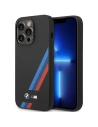 Etui BMW BMHCP14X22SOTK Apple iPhone 14 Pro Max fekete/black Szilikon Ferde Csíkok