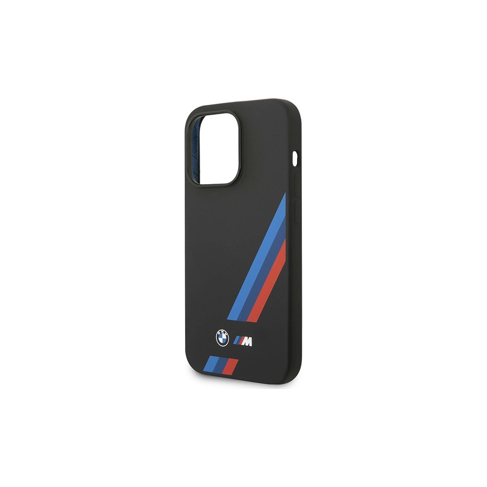 Hurtownia GSM - Etui BMW BMHCP14X22SOTK Apple iPhone 14 Pro Max fekete/black Szilikon Ferde Csíkok - BMW384 - {ean13} - Hurt
