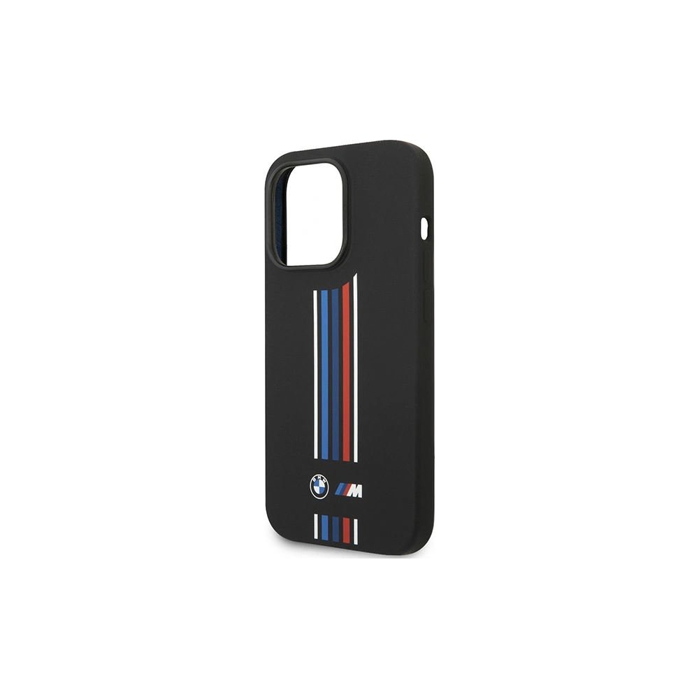 Hurtownia GSM - Etui BMW BMHCP14X22SWTK Apple iPhone 14 Pro Max fekete/sz black Szilikon Függőleges Tricolor Csíkok - BMW385 - {ean13} - Hurt