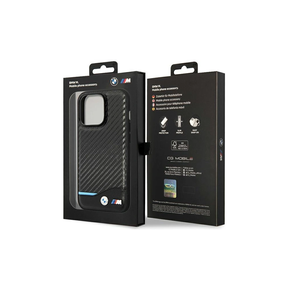 Hurtownia GSM - Etui BMW BMHMP14L22NBCK Apple iPhone 14 Pro czarny/black Carbon MagSafe - BMW387 - {ean13} - Hurt