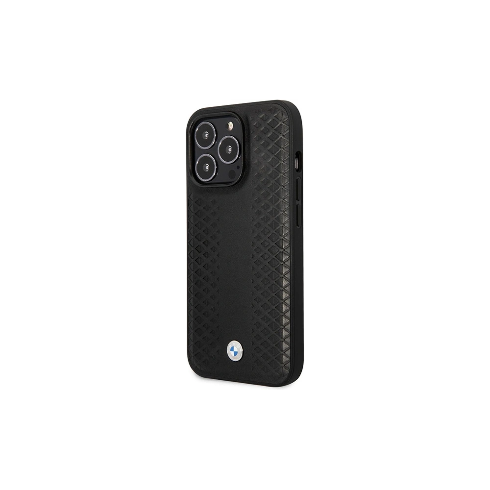 Hurtownia GSM - Etui BMW BMHMP14L22RFGK Apple iPhone 14 Pro černý/black kožený diamantový vzor MagSafe - BMW388 - {ean13} - Hurt