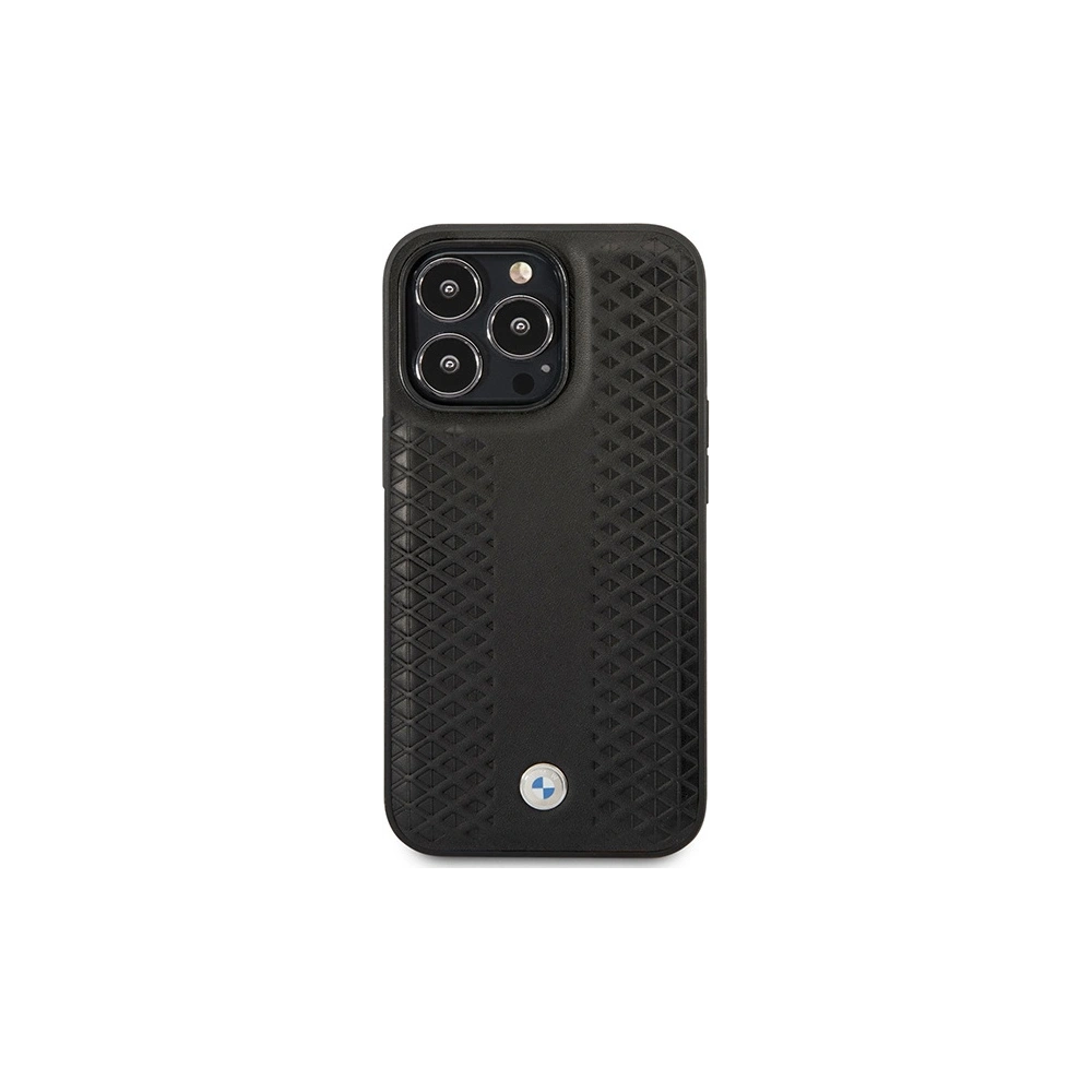 Hurtownia GSM - Etui BMW BMHMP14L22RFGK Apple iPhone 14 Pro černý/black kožený diamantový vzor MagSafe - BMW388 - {ean13} - Hurt