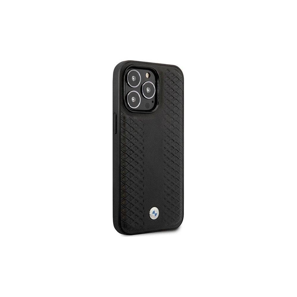 Hurtownia GSM - Etui BMW BMHMP14L22RFGK Apple iPhone 14 Pro černý/black kožený diamantový vzor MagSafe - BMW388 - {ean13} - Hurt