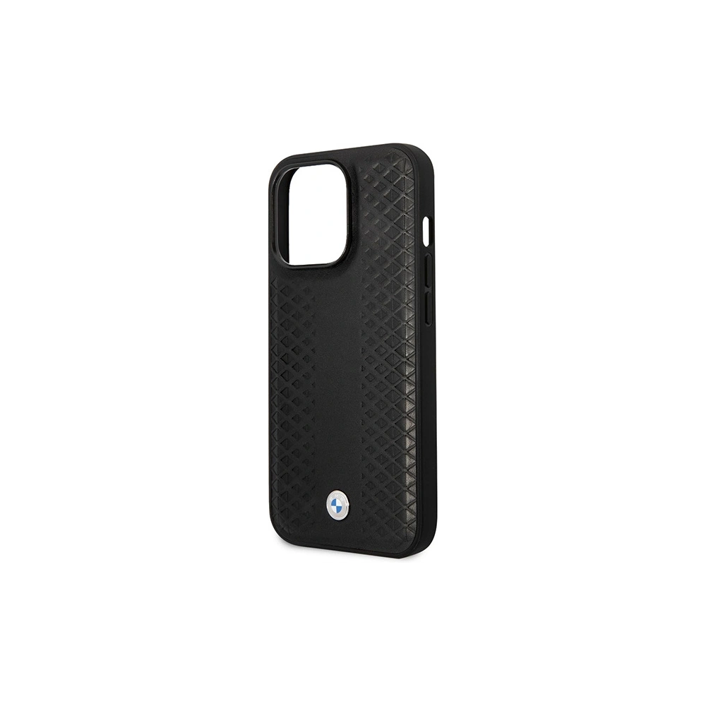Hurtownia GSM - Etui BMW BMHMP14L22RFGK Apple iPhone 14 Pro černý/black kožený diamantový vzor MagSafe - BMW388 - {ean13} - Hurt