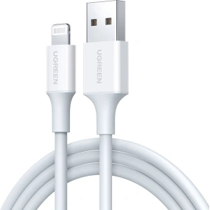 Hurtownia GSM - Kabel UGREEN US155 USB-A/Lightning 2.4A 0.5m (biały) - UGR1476 - {ean13} - Hurt