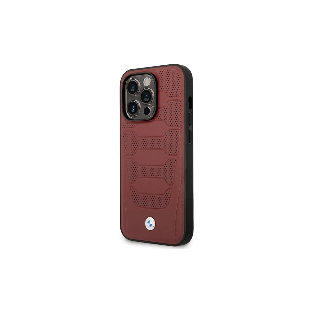 Hurtownia GSM - Etui BMW BMHMP14L22RPSR Apple iPhone 14 Pro burgund/burgundy Piele pentru Scaune Model MagSafe - BMW391 - {ean13} - Hurt