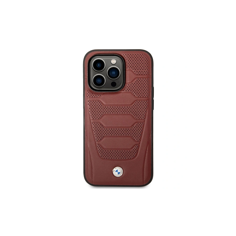Hurtownia GSM - Etui BMW BMHMP14L22RPSR Apple iPhone 14 Pro burgund/burgundy Piele pentru Scaune Model MagSafe - BMW391 - {ean13} - Hurt