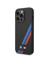 Hurtownia GSM - Etui BMW BMHMP14L22SOTK Apple iPhone 14 Pro černý/black Silicone Slanted Sttripes MagSafe - BMW392 - {ean13} - Hurt