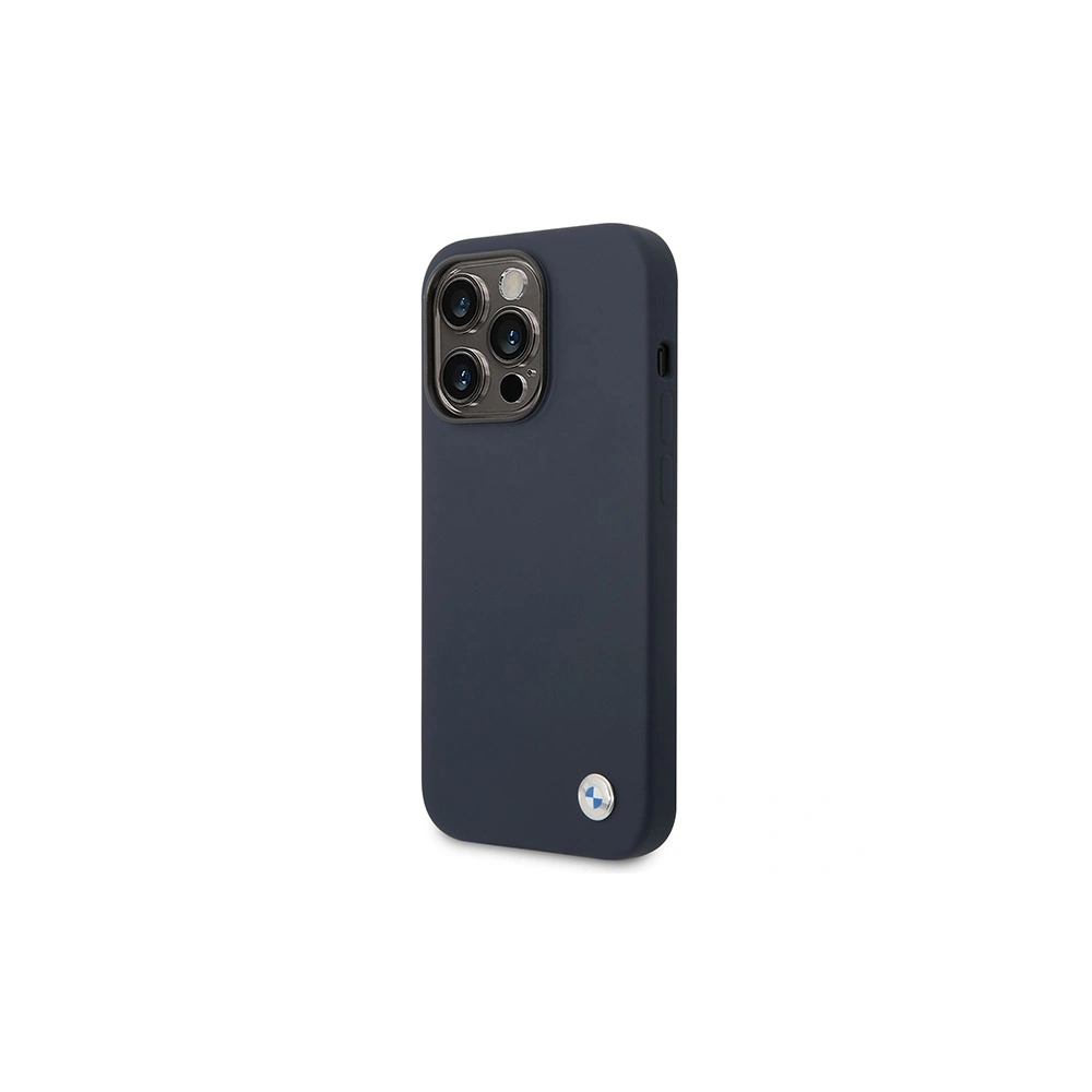 Hurtownia GSM - Etui BMW BMHMP14LSILNA Apple iPhone 14 Pro granatowy/navy Silicone Metal Logo MagSafe - BMW393 - {ean13} - Hurt