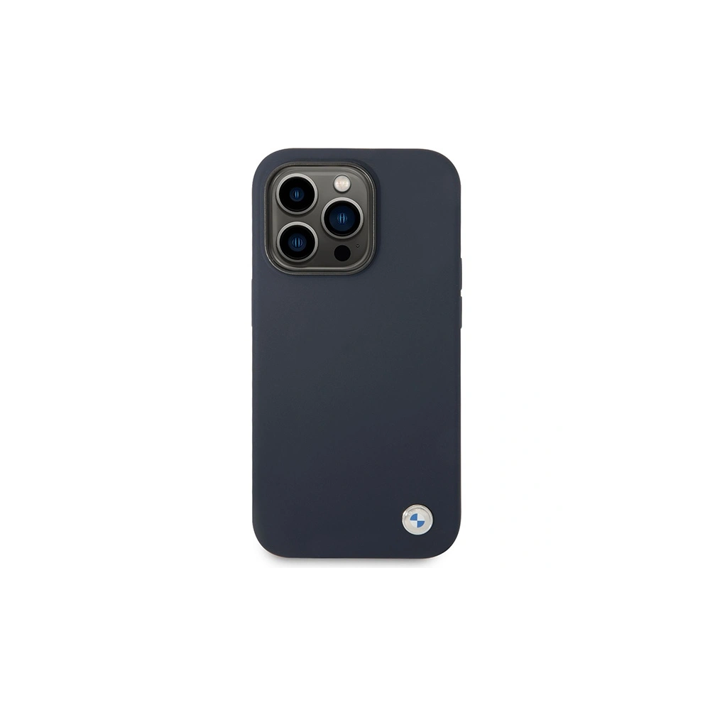 Hurtownia GSM - Etui BMW BMHMP14LSILNA Apple iPhone 14 Pro granátový/navy silikonový kovový logo MagSafe - BMW393 - {ean13} - Hurt