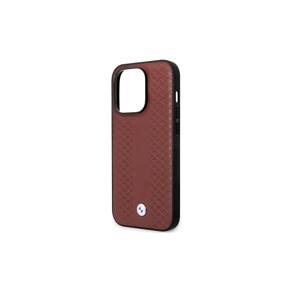 Wholesale BMW BMHMP14X22RFGR Apple iPhone 14 Pro Max burgundy Leather Diamond Pattern MagSafe - BMW397 - {ean13} - Hurt