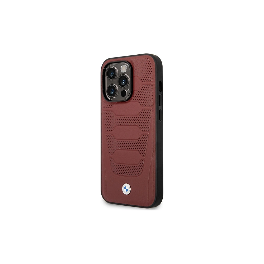 Hurtownia GSM - Etui BMW BMHMP14X22RPSR Apple iPhone 14 Pro Max burgundi/burgundy bőrkárpit minta MagSafe - BMW399 - {ean13} - Hurt
