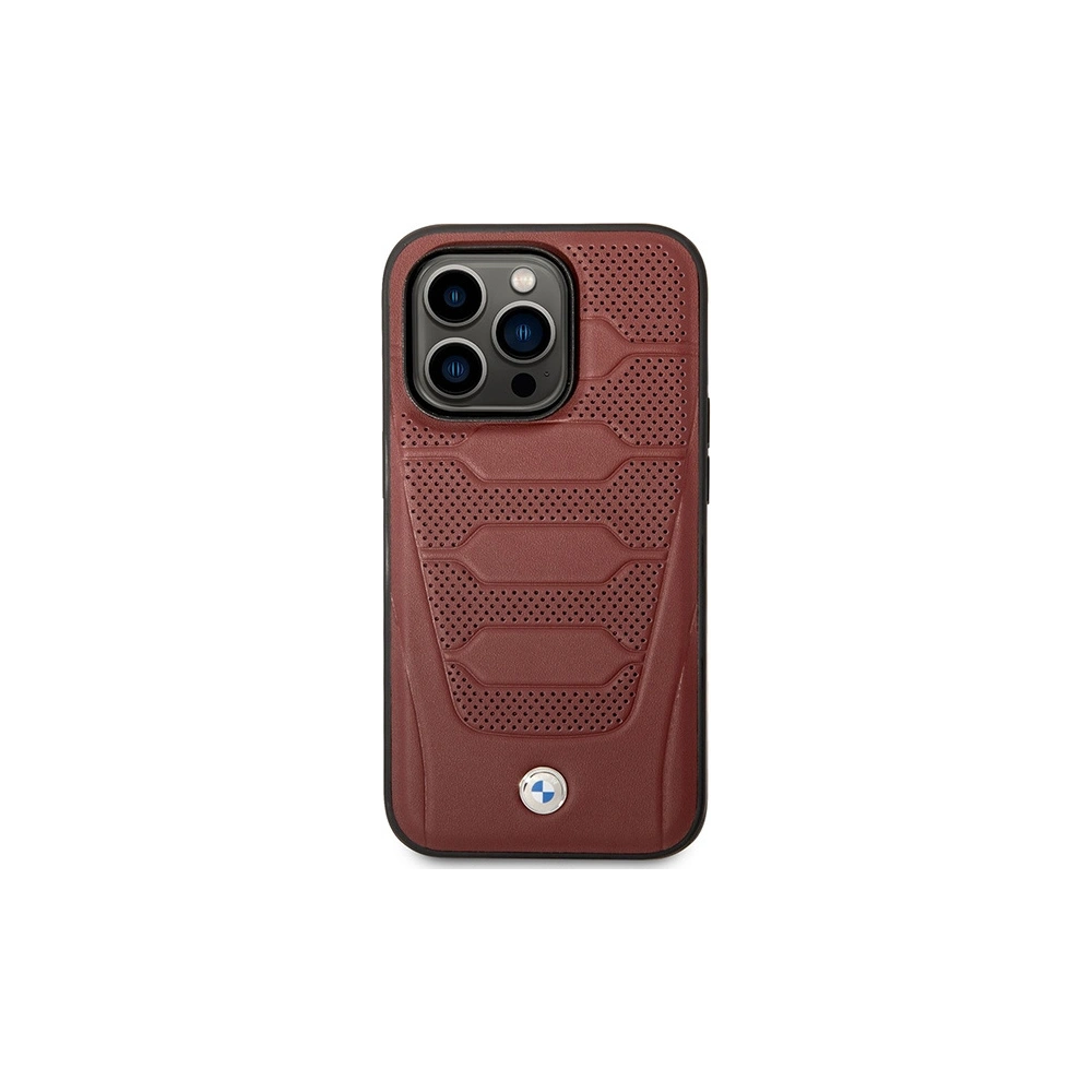 Hurtownia GSM - Etui BMW BMHMP14X22RPSR Apple iPhone 14 Pro Max burgundi/burgundy bőrkárpit minta MagSafe - BMW399 - {ean13} - Hurt
