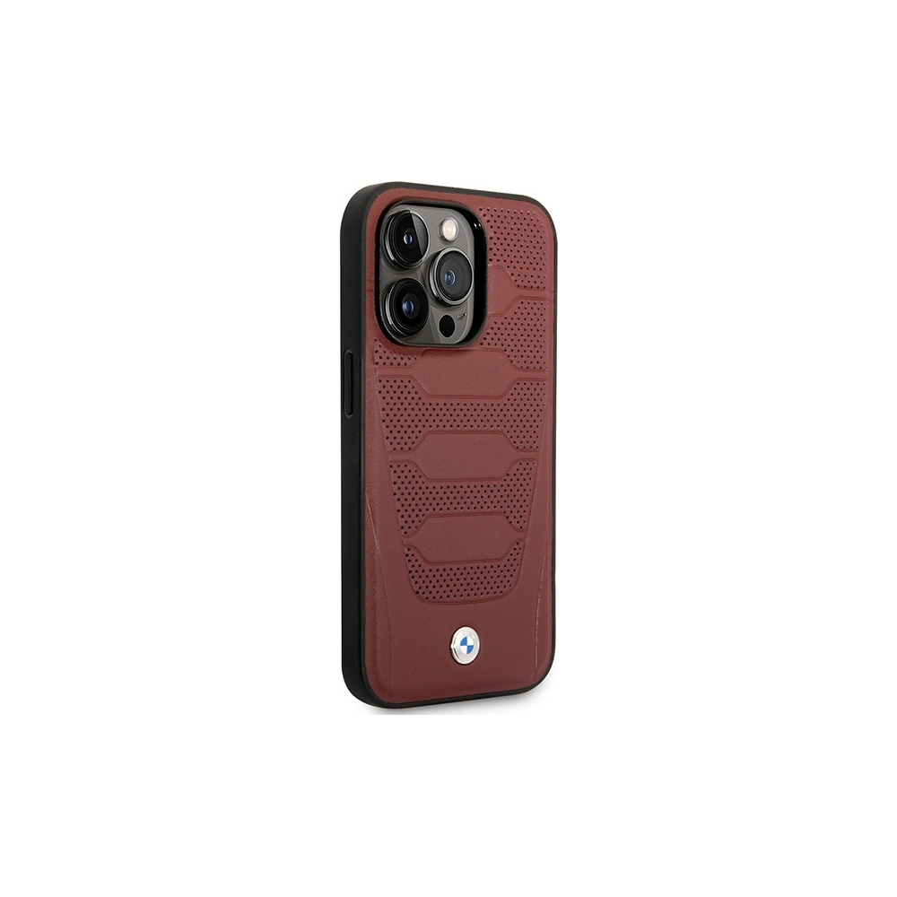 Hurtownia GSM - Etui BMW BMHMP14X22RPSR Apple iPhone 14 Pro Max burgundi/burgundy bőrkárpit minta MagSafe - BMW399 - {ean13} - Hurt
