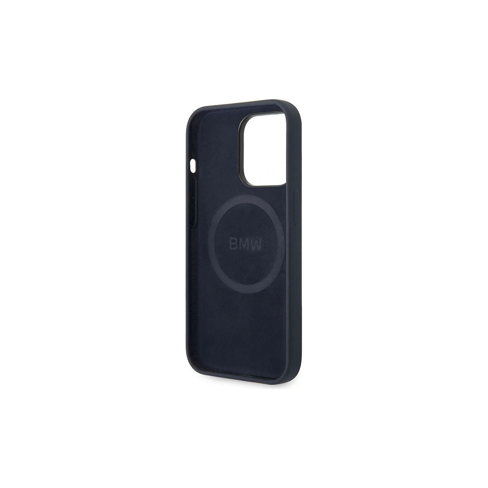 Hurtownia GSM - Etui BMW BMHMP14XSILNA Apple iPhone 14 Pro Max sötétkék/sötétkék Szilikon Fém Logó MagSafe - BMW400 - {ean13} - Hurt