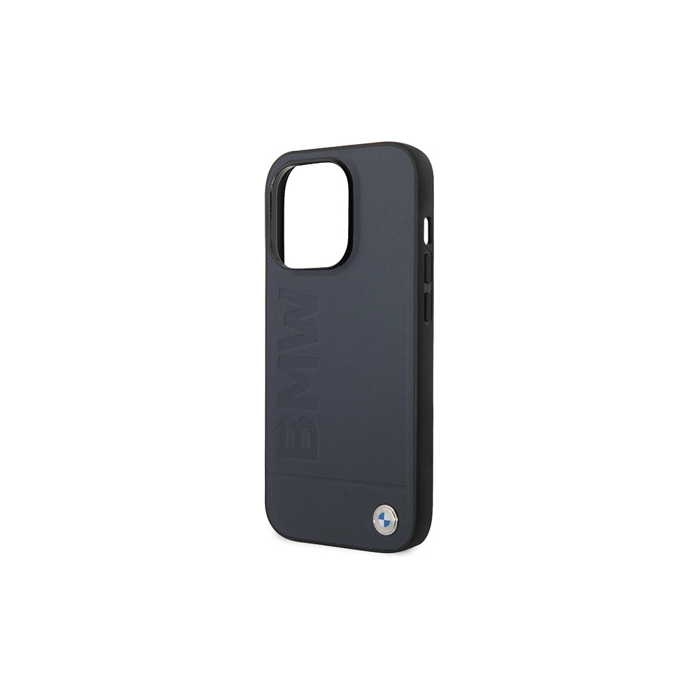 Hurtownia GSM - Etui BMW BMHMP14XSLLNA Apple iPhone 14 Pro Max granatowy/navy hardcase Leather Hot Stamp MagSafe - BMW401 - {ean13} - Hurt