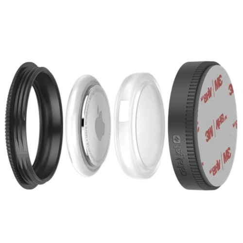 Etui Catalyst naklejane Total Protection Apple AirTag czarne