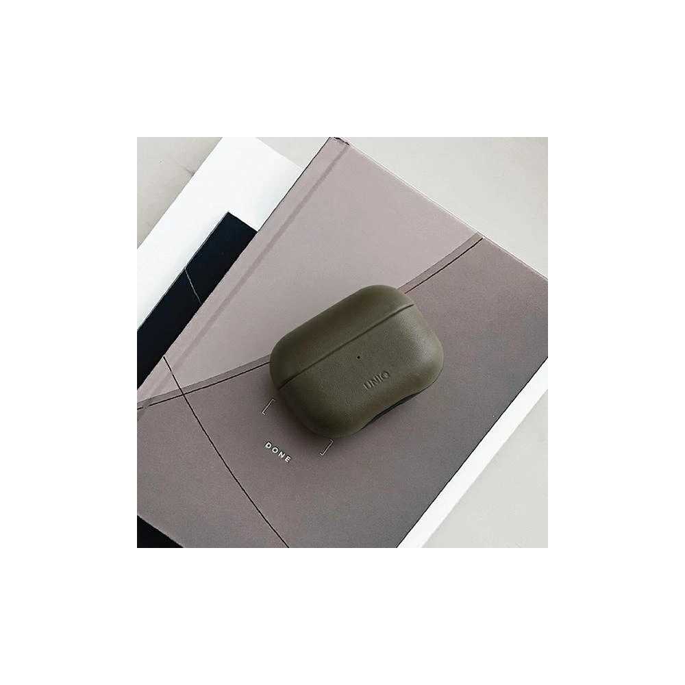 Hurtownia GSM - [OUTLET] UNIQ Terra tok Apple AirPods Pro valódi bőr olíva zöld/olive - OT-470 - {ean13} - Hurt