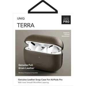 Hurtownia GSM - [OUTLET] Apple UNIQ Terra Case AirPods Pro Echtes Leder oliv/oliv - OT-470 - {ean13} - Hurt