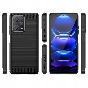 Tech-Protect TPUCarbon Xiaomi Redmi Note 12/POCO X5 5G Black