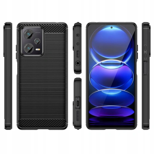 Etui Tech-Protect TPUCarbon Xiaomi Redmi Note 12/POCO X5 5G Black