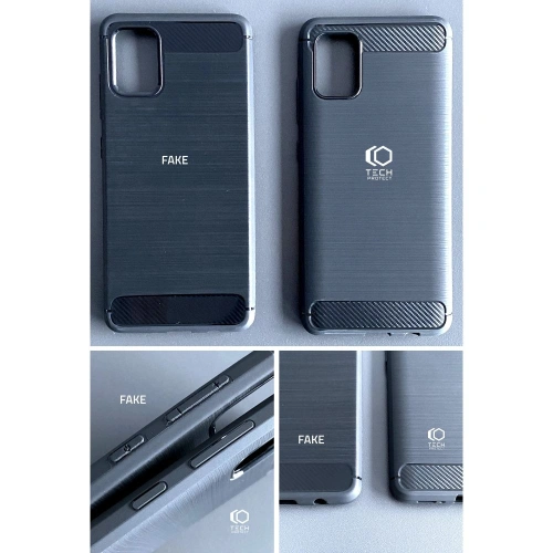 Etui Tech-Protect TPUCarbon Xiaomi Redmi Note 12/POCO X5 5G Black