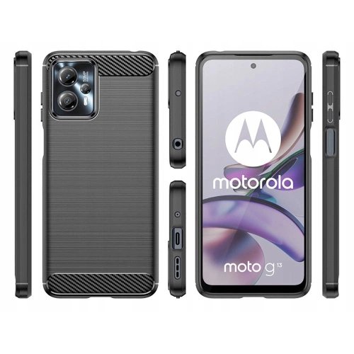 Etui Tech-Protect TPUCarbon Motorola Moto G13/G23 Black