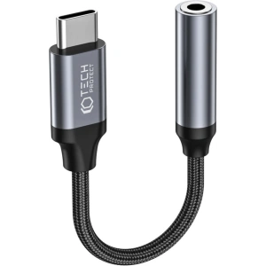 Hurtownia GSM - Adapter Tech-Protect Ultraboost USB-C/mini jack 3.5mm Fekete - THP1794 - {ean13} - Hurt