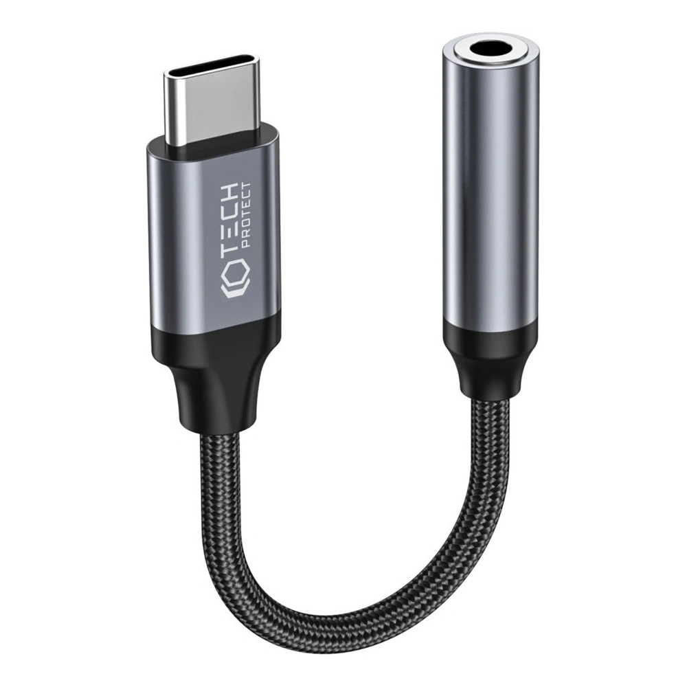 Hurtownia GSM - Adapter Tech-Protect Ultraboost USB-C/mini jack 3.5mm Fekete - THP1794 - {ean13} - Hurt