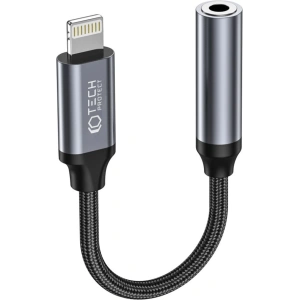 Hurtownia GSM - Adapter Tech-Protect Ultraboost Lightning/mini jack 3.5mm Fekete - THP1795 - {ean13} - Hurt