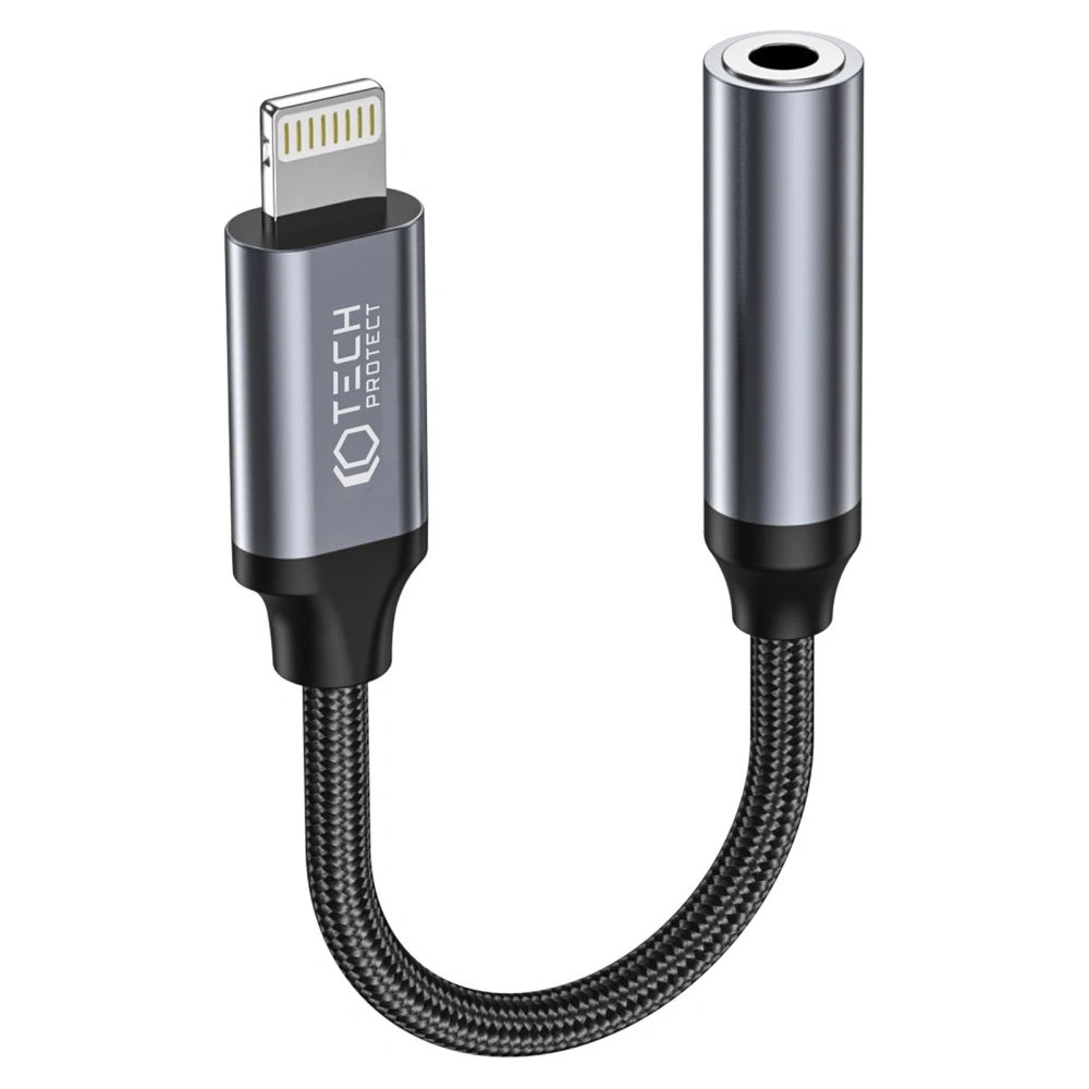 Hurtownia GSM - Adaptér Tech-Protect Ultraboost Lightning/mini jack 3.5mm Černá - THP1795 - {ean13} - Hurt
