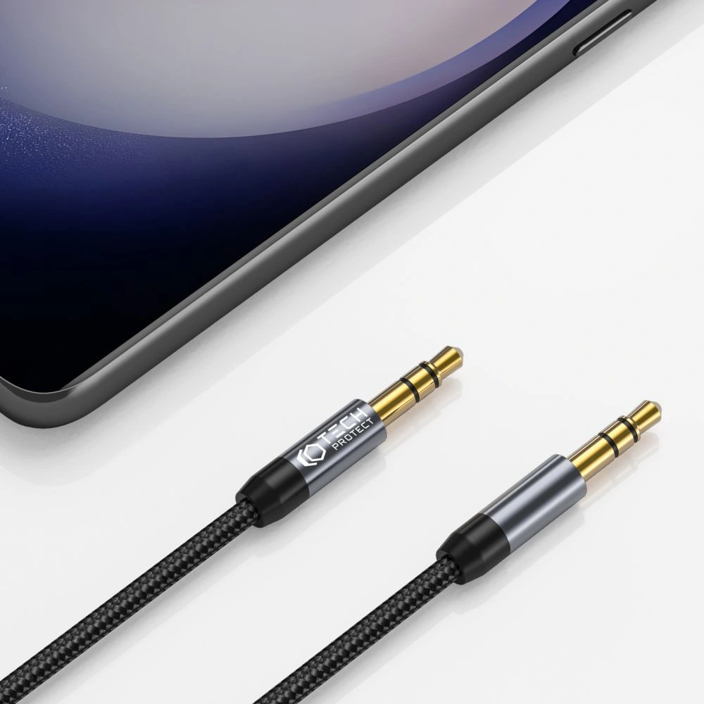 Hurtownia GSM - Kabel Tech-Protect Ultraboost mini jack 3.5mm 150cm Černý - THP1796 - {ean13} - Hurt