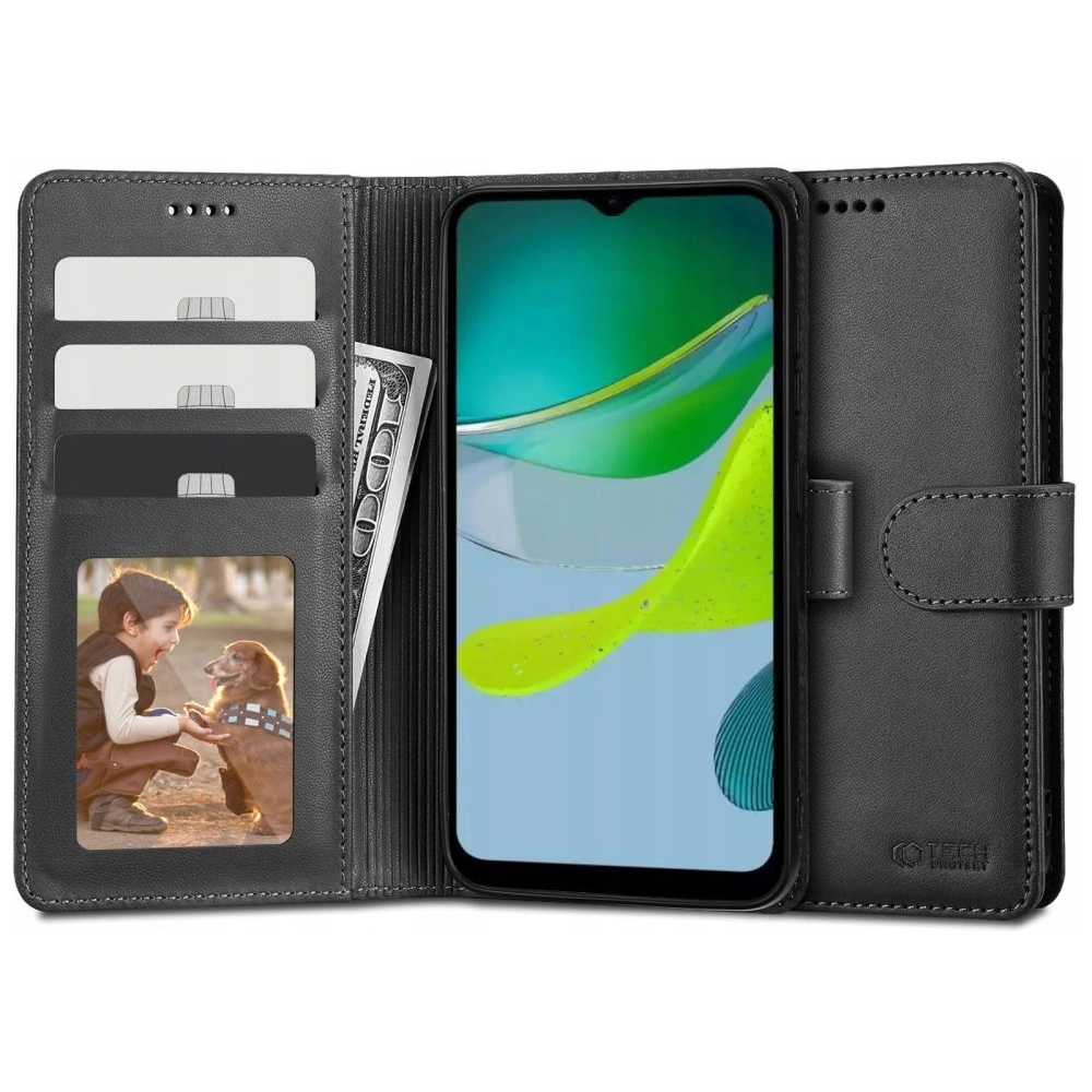 Hurtownia GSM - Etui Tech-Protect Wallet Motorola Moto E13 černé - THP1801 - {ean13} - Hurt