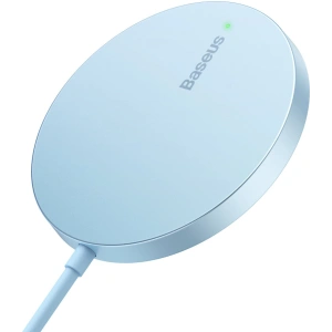 Hurtownia GSM - MagSafe vezeték nélküli töltő Baseus Simple Mini3 Qi 15W kék - BSU3981 - {ean13} - Hurt